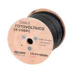 Carrete de 500 Metros / Cable Fotovoltaico Negro / 6mm² (10AWG) / Material COBRE /  2000 Vcc - Image 2