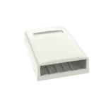 Caja de Montaje en Superficie, Para 4 Módulos Mini-Com, Color Blanco Mate