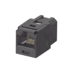 Módulo Acoplador RJ45 a RJ45, Mini-Com, Categoría 6, Color Negro - Image 2