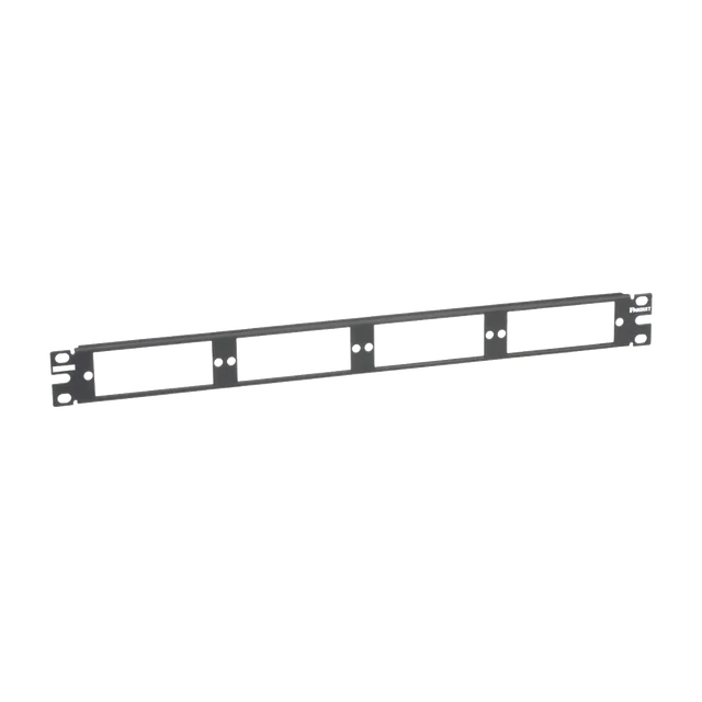 CFAPPBL1-h Patch Panel de Fibra Óptica, Para 4 Placas Acopladoras FAP o FMP, Color Negro, 1UR - Image 1