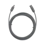 Cable Fotovoltaico / 1 metro / Color Negro / Calibre 10 AWG / Terminal MC4-Macho y Hembra en  ambos extremos