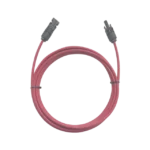 Cable Fotovoltaico / 1 metro / Color Rojo / Calibre 10 AWG / Terminal MC4-Macho y Hembra en  ambos extremos