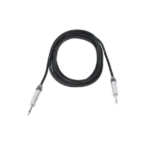 Cable de Audio | Plug 1/4 in a Plug 1/4 in Mono | Carcasa Cromada | Conectores Seetronic | Ideal para Instrumentos | Longitud 3m - Image 4