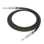 Cable de Audio | Plug 1/4 in a Plug 1/4 in Mono | Carcasa Cromada | Conectores Seetronic | Ideal para Instrumentos | Longitud 3m