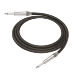 Cable de Audio | Plug 1/4 in a Plug 1/4 in Mono | Carcasa Cromada | Conectores Seetronic | Ideal para Instrumentos | Longitud 3m - Image 2