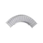 Curva Pre-Fabricada Horizontal de 90° con medidas de 54 mm de Peralte y 50 mm Ancho (54/50 mm)