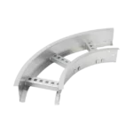 Curva Horizontal de Aluminio de 90° Perfil Z / Peralte 3 1/4" / Ancho 6" / Radio 8" / Incluye Tornillería (CHC90EZ314R8X6AK)