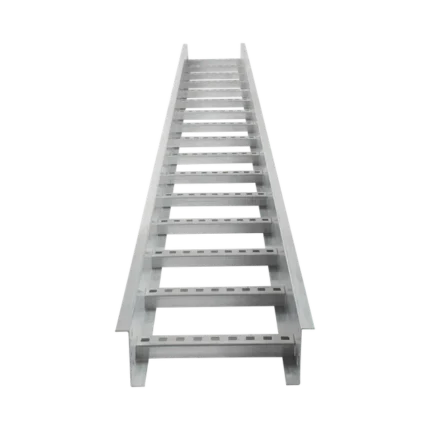 Escalera de Aluminio Portacables / Perfil Z / Peralte 3 1/4" /Paso 9" / Ancho 6" / 3.66 metros / Capacidad Máx. 137 Cables / Incluye Cople Union y Tornillería