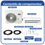 Minisplit WiFi Inverter / SEER 20 / 12,000 BTUs ( 1 TON ) / R32 / Frío y Calor / 110 Vca / Filtro de salud / Compatible con  Alexa y Google. - Image 8