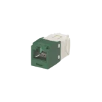 Conector Jack RJ45 Estilo TG, Mini-Com, Categoría 6, de 8 posiciones y 8 cables, Color Verde