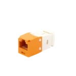 Conector Jack RJ45 Estilo TG, Mini-Com, Categoría 6, de 8 posiciones y 8 cables, Color Naranja - Image 3