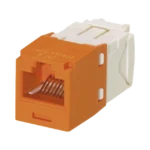 Conector Jack RJ45 Estilo TG, Mini-Com, Categoría 6, de 8 posiciones y 8 cables, Color Naranja - Image 2