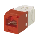 Conector Jack RJ45 Estilo TG, Mini-Com, Categoría 6, de 8 posiciones y 8 cables, Color Rojo - Image 2