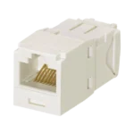 Conector Jack RJ45 Estilo TG, Mini-Com, Categoría 6A, de 8 posiciones y 8 cables, Color Blanco Mate - Image 2
