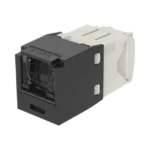 Conector Jack RJ45 Estilo TG con Ventana, Mini-Com, Categoría 6, de 8 posiciones y 8 cables, Color Negro - Image 2