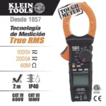 Amperímetro Digital de Gancho de Rango Automático de 2000 A CA, con Media Cuadrática Real y Baja Impedancia (LoZ). - Image 7