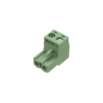 Conector terminal de alimentación de 2 pines en color verde (EPO)