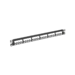 Panel de Parcheo Modular Mini-Com (Sin Conectores), Plano, Totalmente Blindado, de 24 puertos, 1UR - Image 3