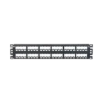 Panel de Parcheo Modular Mini-Com (Sin Conectores), Plano, Totalmente Blindado, de 48 puertos, 2UR - Image 2
