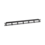 Panel de Parcheo Modular Mini-Com (Sin Conectores), Plano de Instalación al Ras, Sin Blindaje, de 24 puertos, 1UR - Image 3