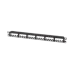 Panel de Parcheo Modular Mini-Com (Sin Conectores), Plano de Instalación al Ras, Sin Blindaje, de 24 puertos, 1UR - Image 4