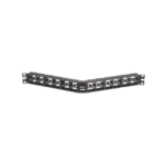 Panel de Parcheo Modular Mini-Com (Sin Conectores), Angulado, Sin Blindaje, Alta Densidad, de 48 puertos, 1UR - Image 2