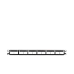 Panel de Parcheo Modular Mini-Com (Sin Conectores), Plano, Sin Blindaje, Con Etiqueta y Cubierta, de 24 puertos, 1UR - Image 5