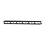 Panel de Parcheo Modular Mini-Com (Sin Conectores), Plano, Sin Blindaje, Con Etiqueta y Cubierta, de 24 puertos, 1UR - Image 2