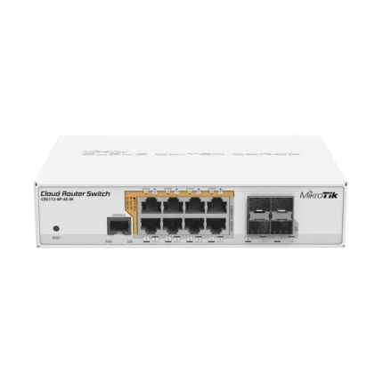 Cloud Router Switch Administrable L3, 8 puertos 10/100/1000 Mbps c/PoE Pasivo ó 802.3af/at, 4 Puertos SFP