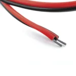 Cable con CONECTOR MACHO (Pigtail) / Alimentación para Vcc con Puntas Libres / POLARIZADO / Largo 22cm / CALIBRE 22AWG. - Image 4