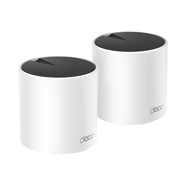 DECOX552PACK-h Kit 2 Routers Inalámbricos MESH Interior para Hogar / Doble Banda Wi-Fi 6 AX3000 Mbps / 3 Puerto Gigabit WAN/LAN / 2 Antenas Internas / Administración Mediante la App Deco (iOS, Android) / Protección HomeShield - Image 1