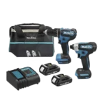 Kit de Rotomartillo Atornillador DHP485Z + Atornillador de Impacto DTD157Z, incluye 2 Baterías BL1815N, 1 Cargador DC18SD y Maleta de lona. - Image 2