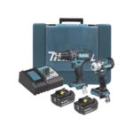 Kit de Rotomartillo Atornillador DHP482 + Atornillador de Impacto DTW301, incluye 2 Baterías BL1850B, 1 Cargador DC18SD y Maletín Plastico - Image 2