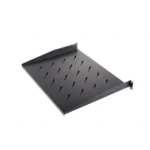 Charola para Soportar Equipos en Rack de 19" / Profundidad de 30 CM / Color Negro / 1 U Rack