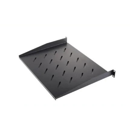 Charola para Soportar Equipos en Rack de 19" / Profundidad de 30 CM / Color Negro / 1 U Rack