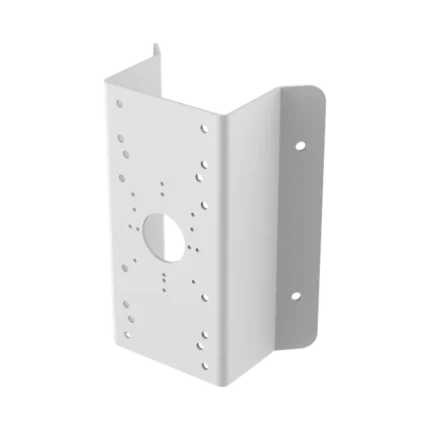 Montaje de Esquina para PTZ TURBOHD o IP / Uso en Exterior / Material de Acero de Carbono / Color Blanco