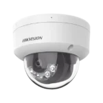 [Dual Light] Domo IP 2 Megapixel / Lente 2.8 mm / 30 mts IR + Luz Blanca / Micrófono Integrado / Antivandálico IK08 / ACUSENSE Lite / Exterior IP67 / H.265+/H.264+ / PoE / ONVIF (Profile S/T)