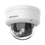 [Dual Light] Domo IP 6 Megapixel / Lente 2.8 mm / 30 mts IR + 30 mts Luz Blanca / Micrófono Integrado / Antivandálico IK08 / ACUSENSE Lite / Exterior IP67 / H.265 / PoE / ONVIF / Micro SD