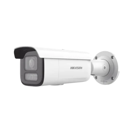 [Dual Light + 2 Micrófonos Integrados] Bala IP 4 Megapixel / Lente Mot. 2.8 a 12 mm / 60 mts Luz Blanca + 60 mts IR / ACUSENSE / Exterior IP67 / IK10 / WDR 120 dB / PoE+ / ONVIF / Alarmas I/O / Micro SD / Metal / ACUSEARCH
