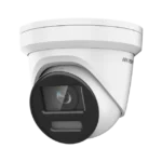 Turret IP 8 Megapixel / Imagen a color 24/7 / Lente 2.8 mm / Micrófono Integrado /Luz Blanca 40 mts / Exterior IP67 / Micrófono Integrado / WDR 130 dB / Entrada y salida de Audio y Alarma / Onvif / MicroSD
