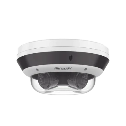 PanoVu Series / Vista Panorámica 360º / 4 Lentes Mot. 2.8 a 12 mm (4 Megapixel por Lente) / 16 Megapixel en Total / WDR 120 dB / DARKFIGHTER / Exterior IP67 / IK10 / PoE+ / 30 mts IR / Micro SD