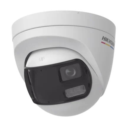 [ColorVu + Panoramica + Dual Light] Turret TURBOHD 3K (5 Megapixel) / Micrófono Integrado / Visión 180° / Imagen a Color 24/7 / 40 mts Luz Blanca + 40 mts IR / Exterior IP67 / WDR