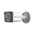 Bala IP Dual / Térmica 1.35 mm (96 x 72) / Óptico 4 mm (4 Megapixel) / Detección de Intrusión por VCA 30 mts /30 mts Luz Blanca / Exterior IP67 / PoE / Sirena y Luz Intermitente Integrada / Micro SD / ColorVu y ACUSENSE - Image 2