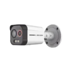 Bala IP Dual / Térmica 1.3 mm (96 x 72) / Óptico 4 mm (4 Megapixel) / Detección de Excepciones de Temperatura 30 mts /30 mts Luz Blanca / Exterior IP67 / PoE / Sirena y Luz Intermitente Integrada / Micro SD / ColorVu y ACUSENSE - Image 2