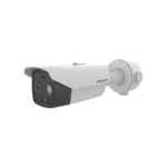 Bala IP Dual / Térmica 9.7 mm ( 256 × 192 ) / Óptico 8 mm (4 Megapixel) / 30 mts IR / Exterior IP67 / PoE / Termométrica / Detección de Temperatura / Sirena y Luz Intermitente Integrada / MicroSD