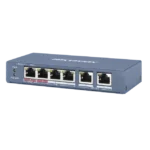 Switch PoE+ / No Administrable / 3 Puertos 10/100 Mbps 802.3 af/at (30 W) + 1 Puerto 10/100 Mbps Hi-PoE (60 W) / 2 Puertos 10/100 Mbps Uplink / Modo Extendido hasta 300 Metros / 60 W