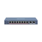 Switch PoE+ / No Administrable / 7 Puertos 10/100 Mbps 802.3 af/at (30 W) / 1 Puerto 10/100 Mbps Hi-PoE (90 W)  / 2 Puertos 1000 Mbps Uplink / Modo Extendido hasta 300 Metros / 110 Watts