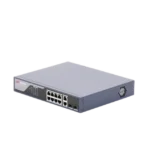 Switch PoE+ / Administrable / Uso en Rack / 8 Puertos 10/100 PoE+ /  2 Puertos 1000 Mbps Uplink  / 2 Puertos SFP / Configuración Nube desde Hik-PartnerPro / Modo Extendido hasta 300 Metros / 125 W