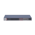 Switch PoE+ / Monitoreable / 16 puertos 10/100 Mbps PoE+ / 2 Puertos 1000 Mbps Uplink / 2 Puertos SFP de Uplink /  Configuración Nube Hik-Partner Pro / Modo Extendido hasta 300 metros / 230 W - Image 2