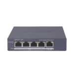 Switch Gigabit PoE+ / Administrable / 4 Puertos 1000 Mbps PoE+ / 1 Puerto 1000 Mbps Uplink / Configuración Nube Hik-PartnerPro / Modo Extendido hasta 300 Metros / 60 Watts